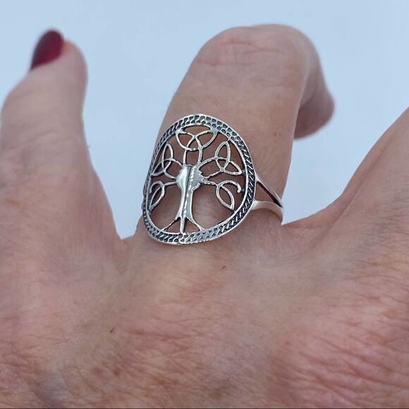 Celtic Tree Of Life Ring Sizes 7,8 - Picture 3 of 5